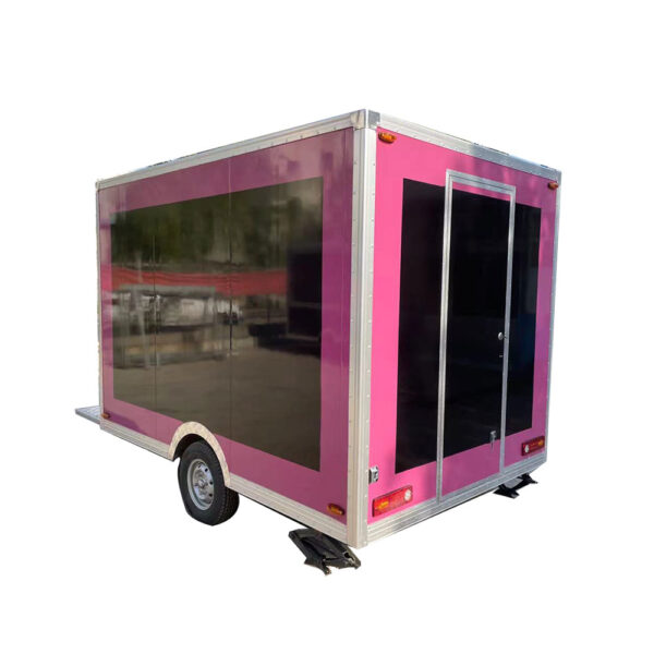 3m（10ft）Squqre pink,black food trailer - Image 4