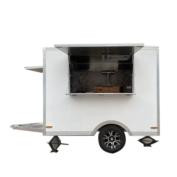 2.1m (7ft) White food trailer - Image 5