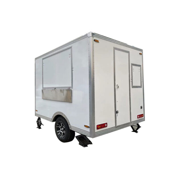 2.1m (7ft) White food trailer - Image 4