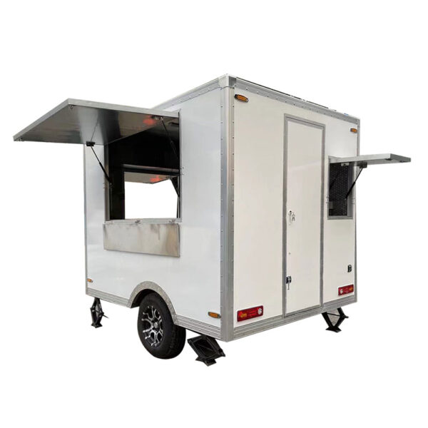 2.1m (7ft) White food trailer - Image 3