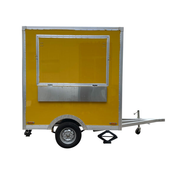 2.1m（7ft） Yellow square food trailer - Image 2