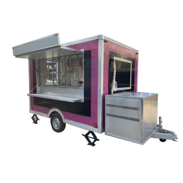 3m（10ft）Squqre pink,black food trailer - Image 6