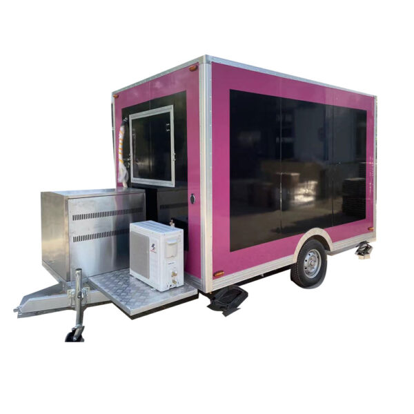 3m（10ft）Squqre pink,black food trailer - Image 5