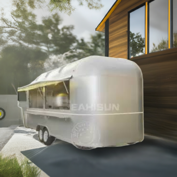 Non-Slip Ice Cream Aluminum Airstream Food Trailer SMAA-5000